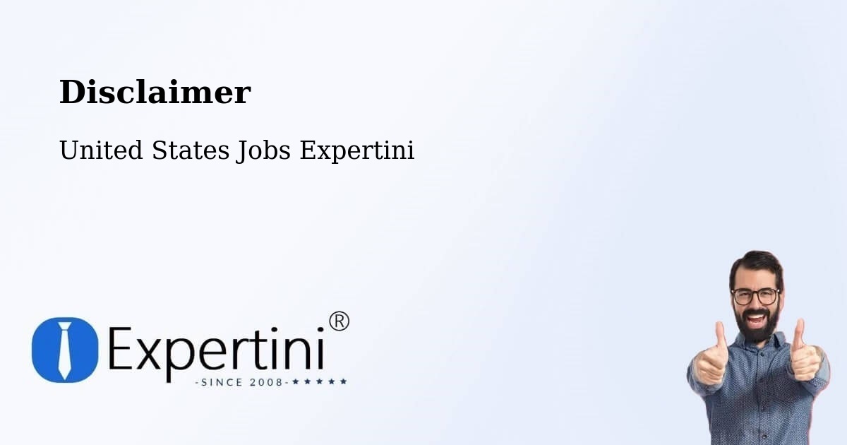 Disclaimer – Bloomington - United States Jobs Expertini